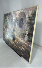 Load image into Gallery viewer, Courtyard Shadows Impressionist Garden Framed Art Painting By Vail Oxley