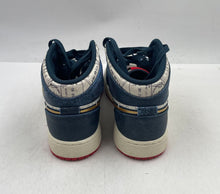 Load image into Gallery viewer, Authentic Nike Boys Air Jordan 1 Mid FN1353-400 White Blue Sneaker Shoes Size 7Y