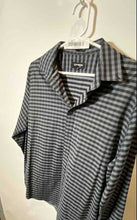 Load image into Gallery viewer, Express Mens Multicolor Plaid Button-Down Collar Dress Shirt Size M 15-15.5