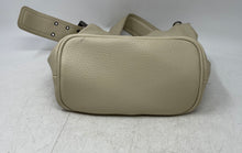 Load image into Gallery viewer, Steve Madden Womens White Pebbled Leather Zipper Travel Shoulder Bag