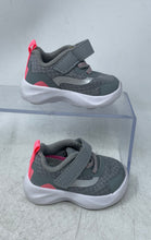 Load image into Gallery viewer, Athletic Works Kids Gray Pink Round Toe Low Top Sneakers Shoes Size 2