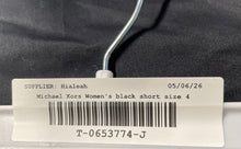 Load image into Gallery viewer, Michael Kors Womens Black Zipper Pockets Stretch Bermuda Shorts Size 4