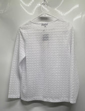 Load image into Gallery viewer, Antea Womens White Lace Long Sleeve V-Neck Blouse Top Size EUR 40 With Tag