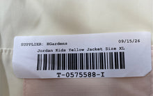 Load image into Gallery viewer, Jordan Girls Yellow Long Sleeve Back Vented Full-Zip Windbreaker Jacket Size XL