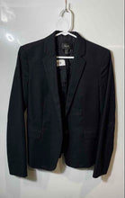 Load image into Gallery viewer, MNG Womens Black Long Sleeve Notch Lapel Single-Breasted One-Button Blazer Sz 4
