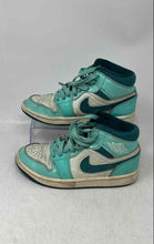 Load image into Gallery viewer, Nike Womens Air Jordan 1 Mid SE Chenille White Green Sneaker Shoes Size 5