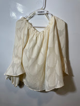 Load image into Gallery viewer, Michael Kors Womens Beige Leaf Print Off-The-Shoulder Blouse Top Size M