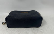 Load image into Gallery viewer, Michael Kors Womens Black Faux Leather Inner Pocket Zipper Crossbody Bag
