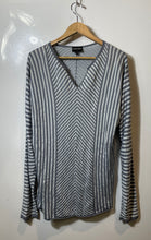 Load image into Gallery viewer, Authentic Giorgio Armani Womens Gray Striped Pullover Sweater Size EU 56 Stained