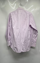 Load image into Gallery viewer, Hugo Boss Mens Purple Striped Classic Fit Cotton Dress Shirt Size 15 32/33
