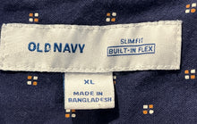 Load image into Gallery viewer, Old Navy Mens Multicolor Short Sleeve Collared Slim Fit Button-Up Shirt Size XL