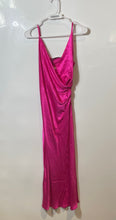 Load image into Gallery viewer, Zara Womens Pink Sleeveless V-Neck Side Ruched Slip Dress Size Small