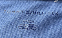 Load image into Gallery viewer, Tommy Hilfiger Womens Blue Short Sleeve Crew Neck Pullover Blouse Top Size Small