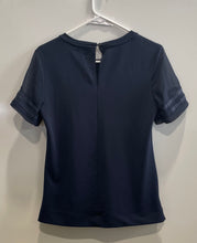 Load image into Gallery viewer, Banana Republic Womens Blue Short Sleeve Crew Neck Blouse Top Size XS