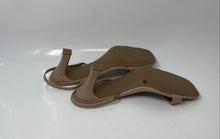 Load image into Gallery viewer, Worthington Womens Camel Beige Open Toe Block Heel Slingback Sandals Size 11