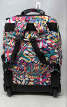 Load image into Gallery viewer, Kipling Womens Sanaa Multicolor Printed Zip-Around Wheeled Rolling Backpack