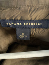 Load image into Gallery viewer, Banana Republic Womens Brown Collared Long Sleeve Button-Up Shirt Size Medium