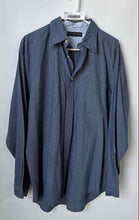 Load image into Gallery viewer, Tommy Hilfiger Mens Blue Plaid Long Sleeve Collared Button-Up Shirt Size Large