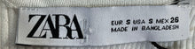 Load image into Gallery viewer, Zara Womens White Ribbed Sleeveless Scoop Neck Regular Fit Tank Top Size S w/Tag