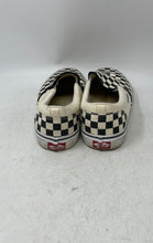 Load image into Gallery viewer, Vans Mens Classic Slip-On Black White Check Round Toe Sneaker Shoes Size 8.5
