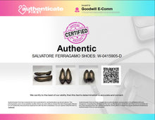 Load image into Gallery viewer, Authentic Salvatore Ferragamo Womens Green Slip-On Ballet Flats Size 9B Damaged