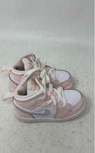 Load image into Gallery viewer, Nike Kids Air Jordan 1 Mid Pink Purple Leather Lace-Up Sneaker Shoes Size 6C