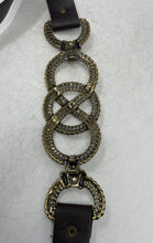 Load image into Gallery viewer, Chico's Womens Brown Interlocking Chain Loop Adjustable Waist Belt