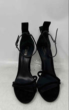 Load image into Gallery viewer, Schutz Womens Black Open Toe Buckle Stiletto Ankle Strap Heels Size 8B