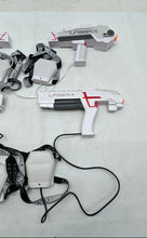 Load image into Gallery viewer, Lot Of 4 Laser X White Laser Tag Blaster Guns With Gaming Vest Not Tested