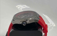 Load image into Gallery viewer, Time Square 7037M Men's Quartz Analog Watch Gunmetal Case Red Band (NCL)