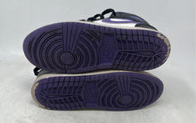 Load image into Gallery viewer, Nike Boys Air Jordan 1 Mid 554725-095 Black White Purple Sneakers Shoes Sz 1.5Y