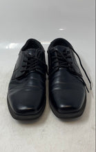 Load image into Gallery viewer, Madison Avenue Mens Black Leather Square Toe Lace-Up Oxford Dress Shoes Size 6
