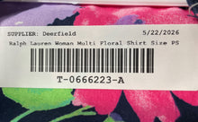 Load image into Gallery viewer, Lauren Ralph Lauren Womens Multicolor Floral Cotton Button-Up Shirt Size PS