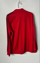 Load image into Gallery viewer, Adidas Mens Dark Red Long Sleeve Mock Neck Full-Zip Track Jacket Size L