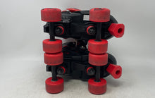 Load image into Gallery viewer, Roller Derby Unisex Kids Black Red Adjustable Strap Roller Skates Size 3-6