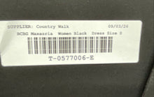 Load image into Gallery viewer, BCBGMaxazria Womens Black 3/4 Sleeve Surplice Neck Wrap Dress Size Small
