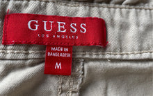 Load image into Gallery viewer, Guess Womens Beige Cargo Pockets Flat Front Tapered Leg Jogger Pants Size M