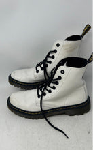 Load image into Gallery viewer, Dr. Martens Womens Luana White Round Toe Lace-Up Combat Boots Size 8