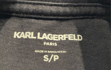 Load image into Gallery viewer, Karl Lagerfeld Mens Black Cotton Short Sleeve Crew Neck Graphic T-Shirt Size S
