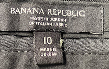 Load image into Gallery viewer, Banana Republic Womens Black Flat Front Pockets Straight Leg Dress Pants Size 10