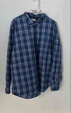 Load image into Gallery viewer, Calvin Klein Mens Infinite Blue Plaid Collared Long Sleeve Button-Up Shirt Sz XL