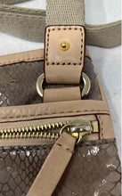 Load image into Gallery viewer, Michael Kors Womens Brown Leather Animal Print Adjustable Strap Crossbody Bag