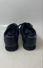 Load image into Gallery viewer, Reebok Mens Classic Leather Black Lace-Up Low Top Sneakers Shoes Size 11.5