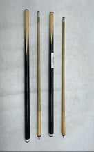 Load image into Gallery viewer, Hardwood Black Beige Wooden Cue Pool Stick House Billiards Lot Of 2-Piece