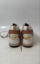 Load image into Gallery viewer, Michael Kors Womens Beige Low Top Lace-Up Sneaker Shoes Size 8