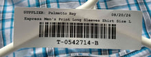 Load image into Gallery viewer, Express Mens Multicolor Plaid Cotton Long Sleeve Dress Shirt Size L 16-16.5