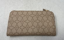 Load image into Gallery viewer, Nanette Lepore Womens Beige Monogram Print Multiple Card Slots Bifold Wallet