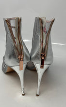 Load image into Gallery viewer, Ted Baker Womens Silver Mesh Back Zip Stiletto Heel Ankle Booties Size EUR 41