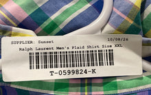 Load image into Gallery viewer, Ralph Lauren Mens Multicolor Plaid Printed Short Sleeve Button-Up Shirt Size XXL