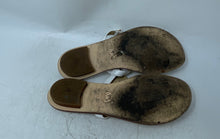 Load image into Gallery viewer, Michael Kors Womens Daniella White Leather Open Toe Flat Thong Sandals Size 8.5M